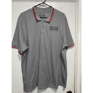 Red Bull Oracle Racing Essential Core‎ Mono Polo Unisex Gray Collared Shirt XXL